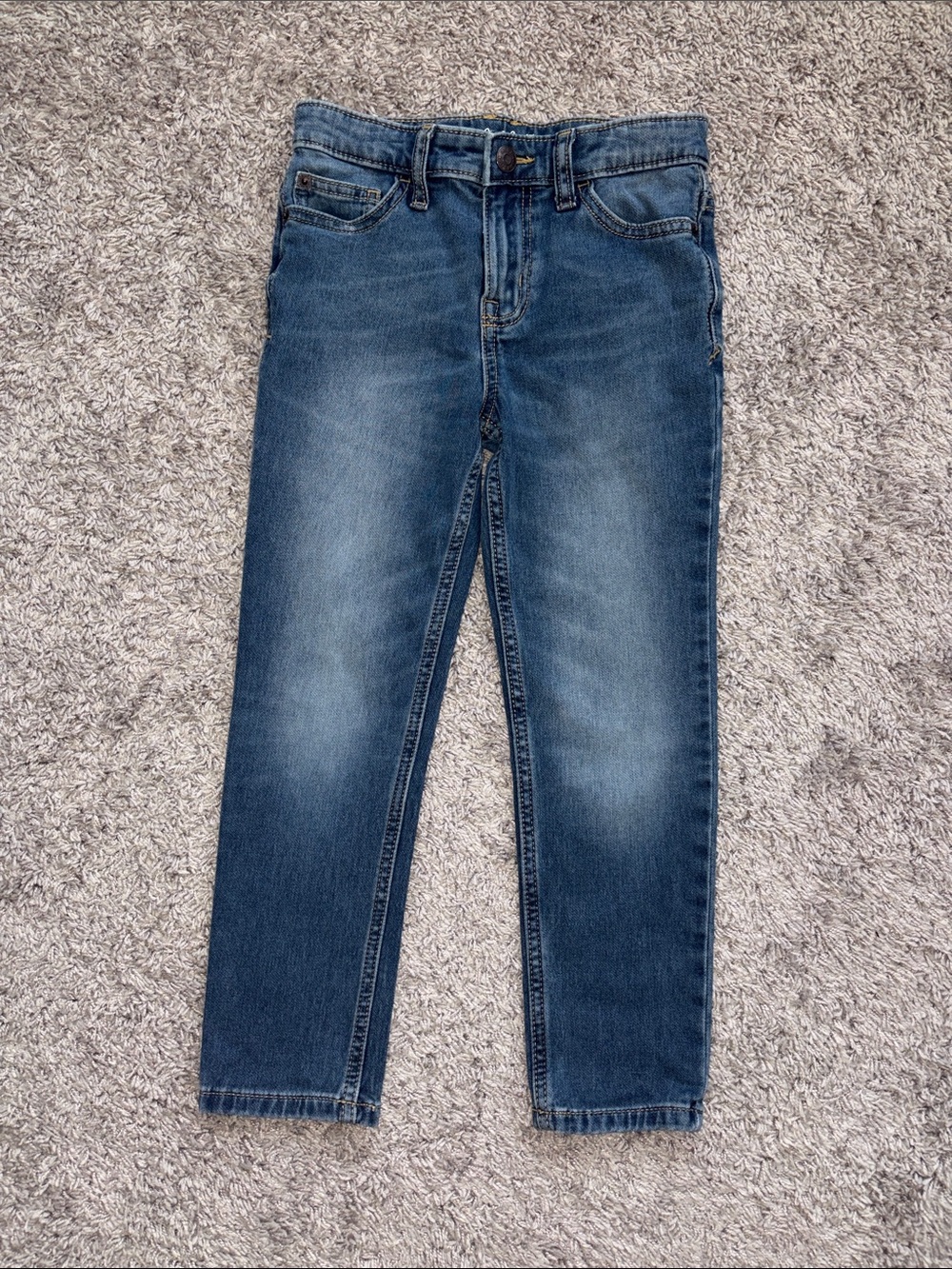 Cat & Jack Boys Blue Slim Skinny Jeans medium wash. Size 7